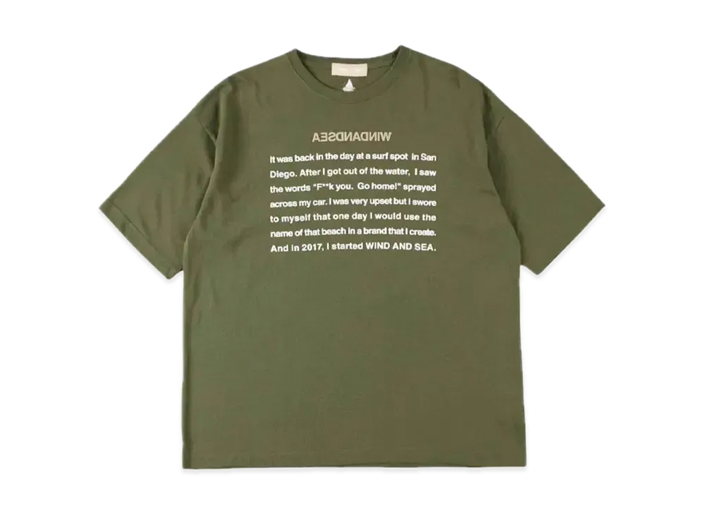 WIND AND SEA A32 Basis Sea T Shirt "Olive"