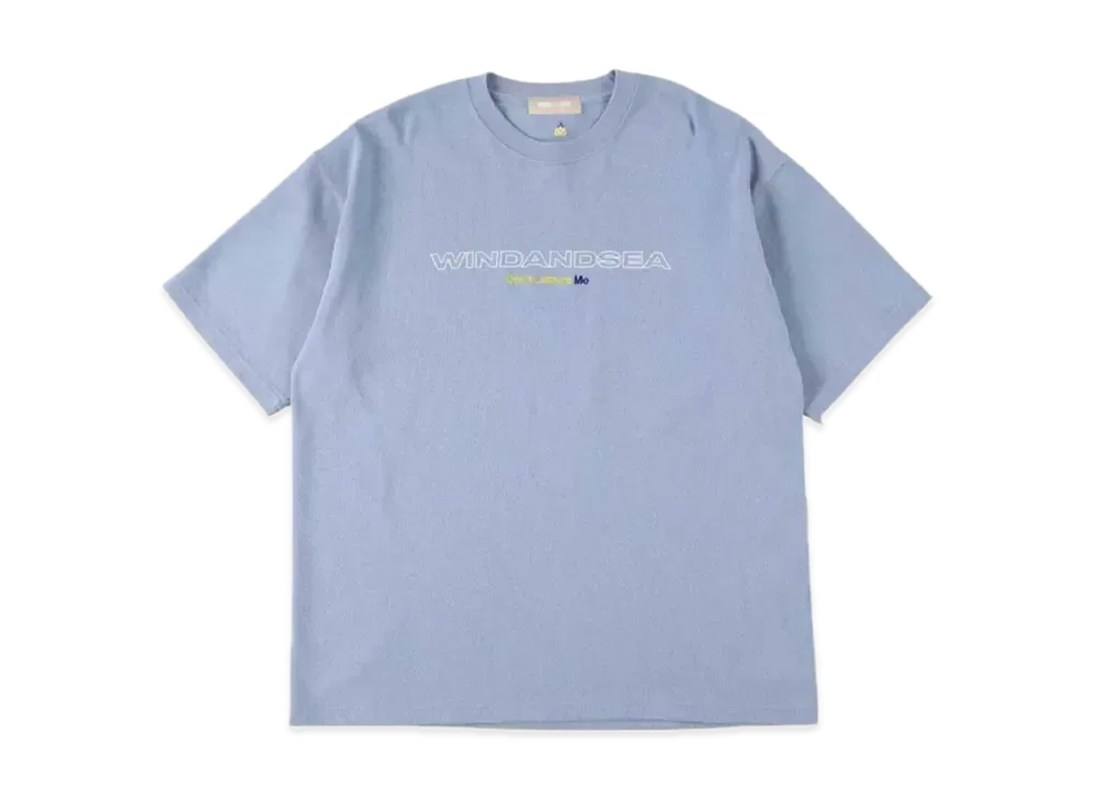 WIND AND SEA DLM Sharpness SS Cut Sewn L.blue