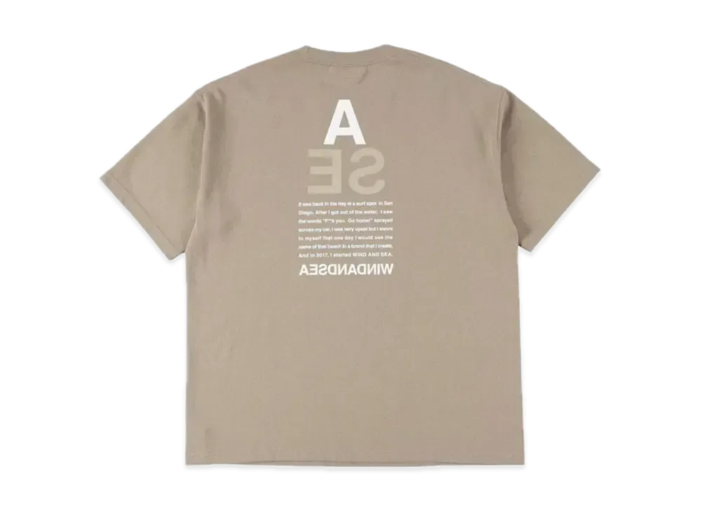 WIND AND SEA A32 Triangle Rocket S/S Cut - Sewn "Khaki"
