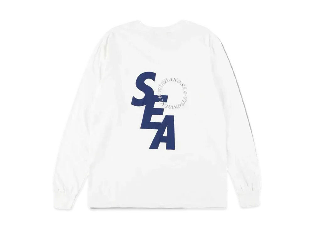 WIND AND SEA SD L/S T-Shirt White "Navy"