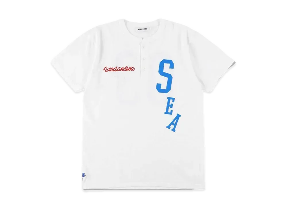 WIND AND SEA League-03 Henly Neck S/S Tee "White"