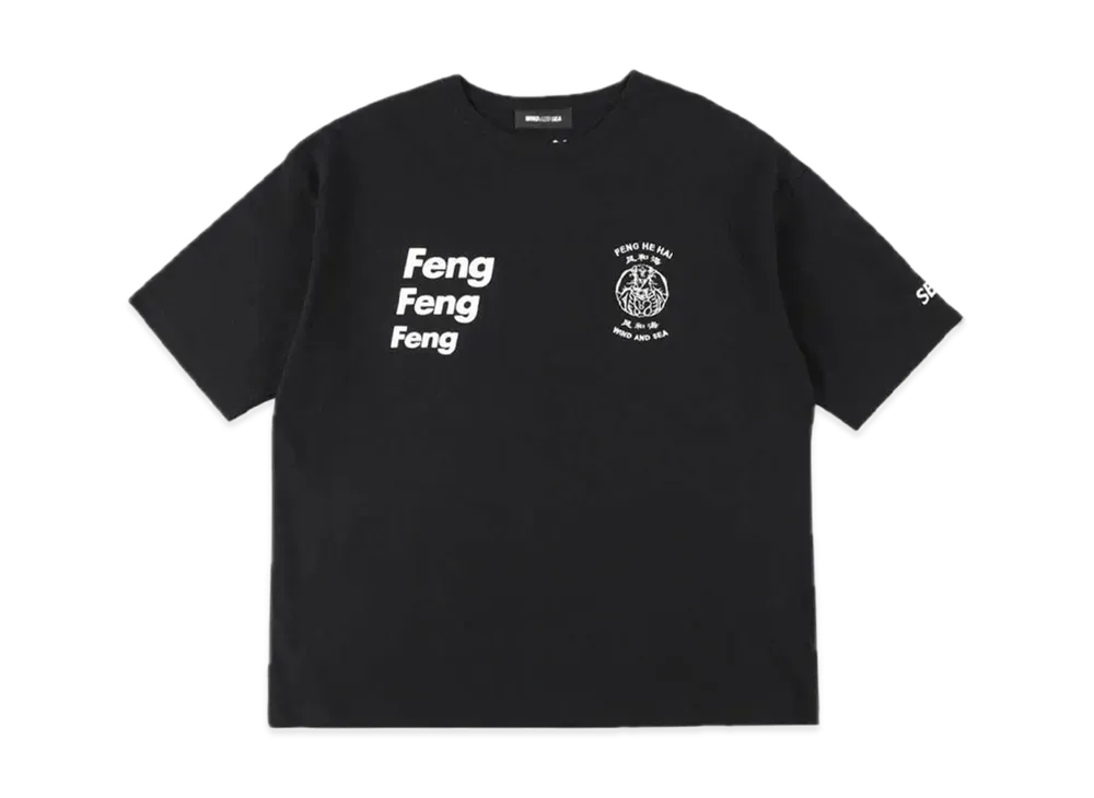 WIND AND SEA F-H-H Feng Feng Tee "Black"