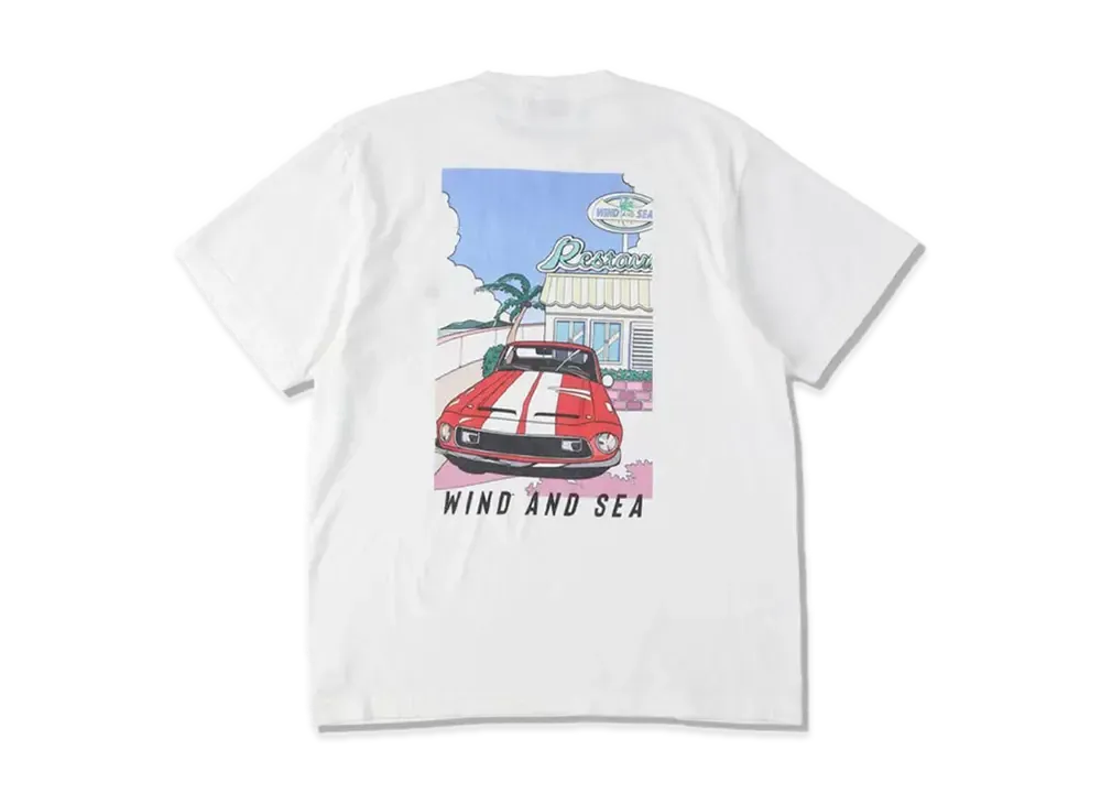 Yoshifuku Honoka x WIND AND SEA Tee Car "White"