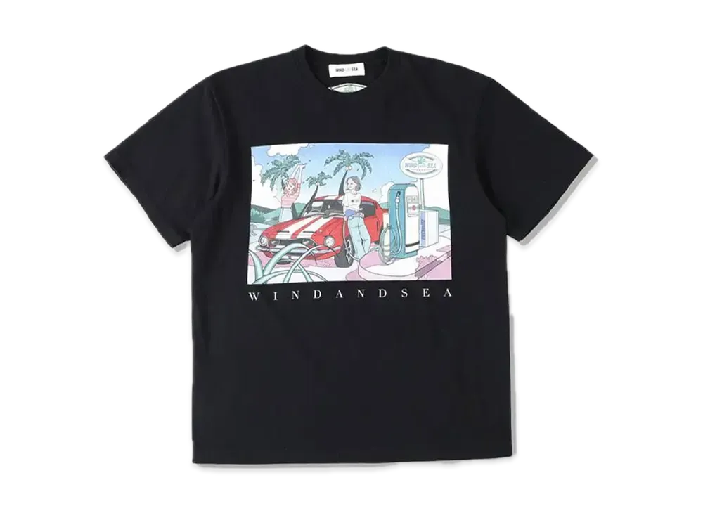 Yoshifuku Honoka x WIND AND SEA Tee Girl "Black"