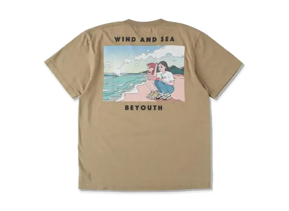 Yoshifuku Honoka x WIND AND SEA Tee Beach Sand "Khaki"