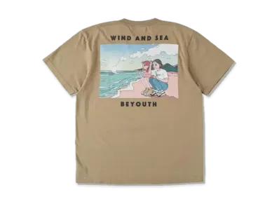 Yoshifuku Honoka x WIND AND SEA Tee Beach Sand "Khaki"
