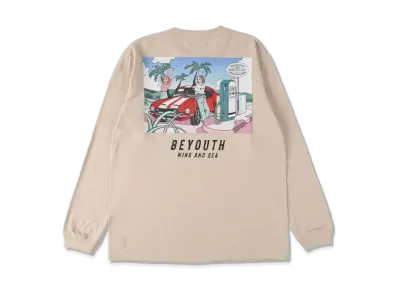 Yoshifuku Honoka x WIND AND SEA L/S Tee Girl "Beige"