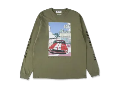 Yoshifuku Honoka x WIND AND SEA L/S Tee Car L/"Olive"