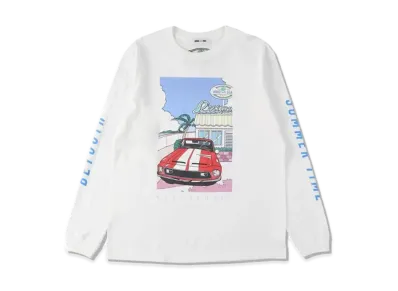 Yoshifuku Honoka x WIND AND SEA L/S Tee Car "White"