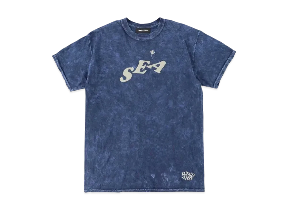 SAINT MXXXXXX x WIND AND SEA J.Fresh Circle M "Wash" T Shirt Navy "Wash"