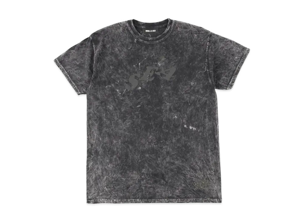 SAINT MXXXXXX x WIND AND SEA J.Fresh Circle M Wash T Shirt "Black Wash"