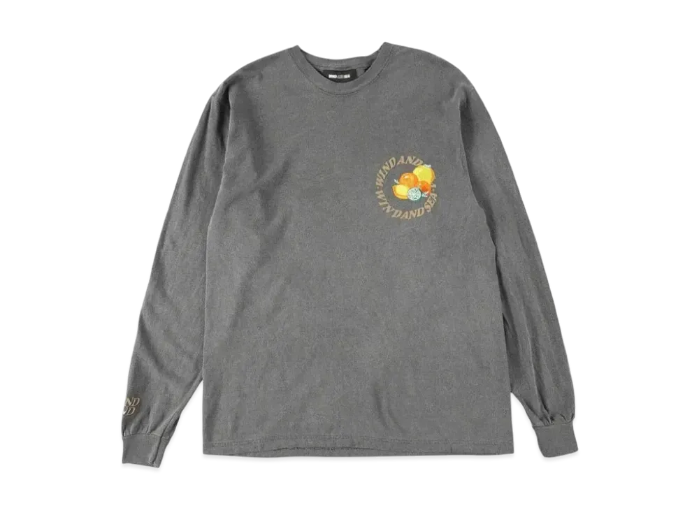 SAINT MXXXXXX x WIND AND SEA J."Fresh" Circle L/S T-Shirt "Ash Fresh"