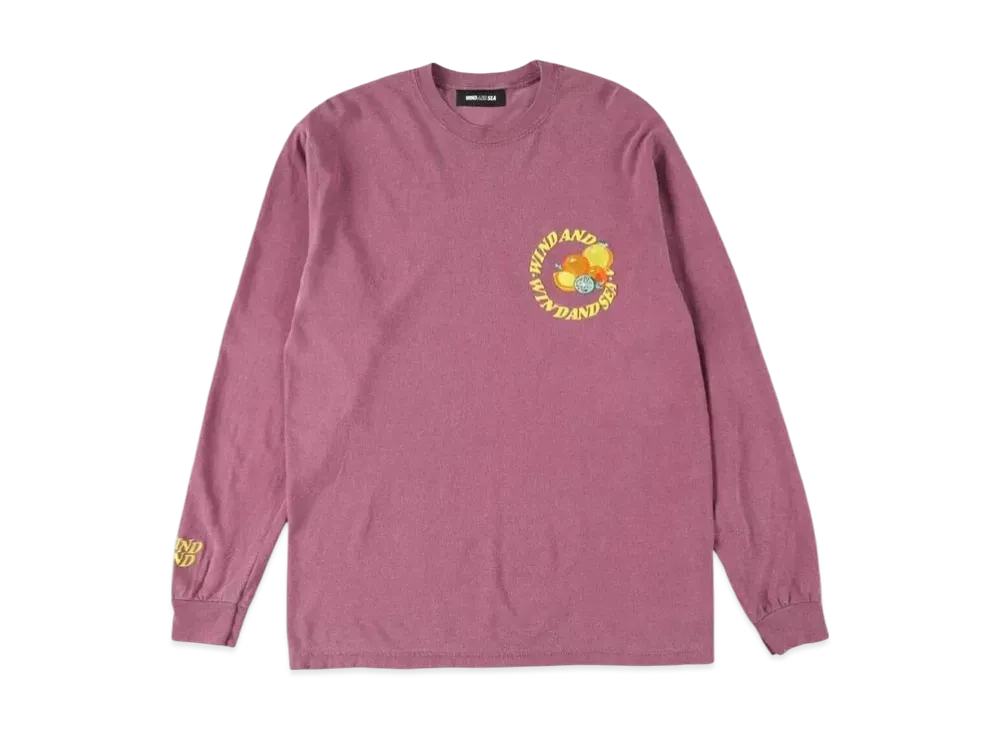 SAINT MXXXXXX x WIND AND SEA J."Fresh" Circle L/S T-Shirt "Berry Fresh"