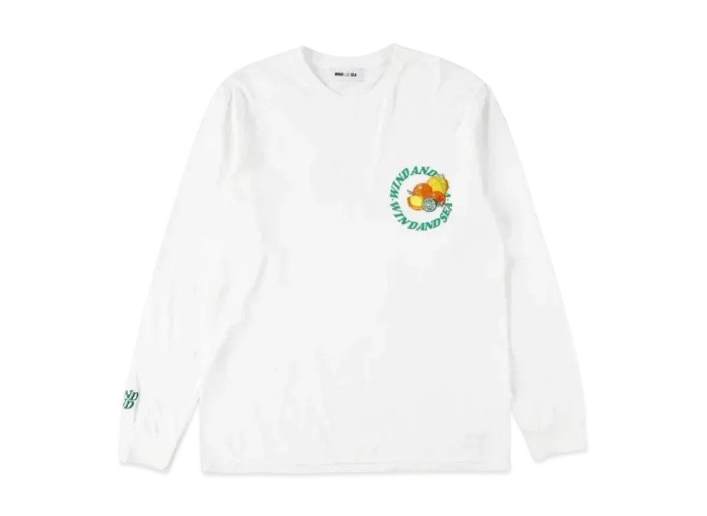 SAINT MXXXXXX x WIND AND SEA J."Fresh" Circle L/S T Shirt White "Fresh"