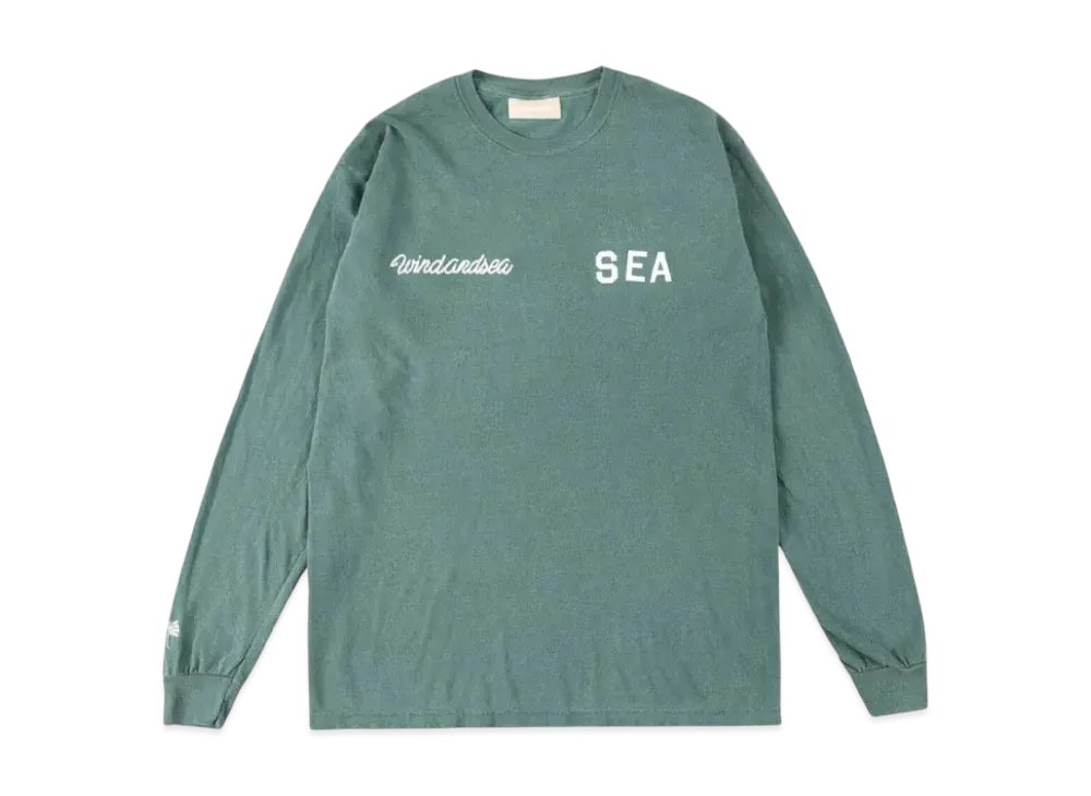 SAINT MXXXXXX x WIND AND SEA League L/S T-Shirt "Green"