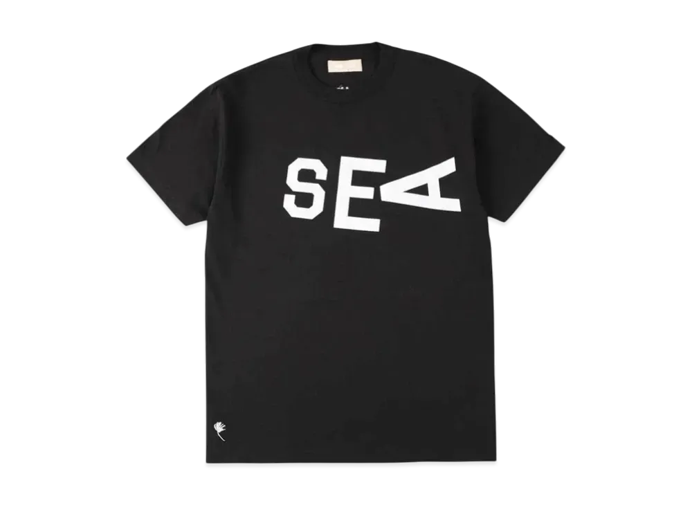 SAINT MXXXXXX x WIND AND SEA Slide T-Shirt "Black"