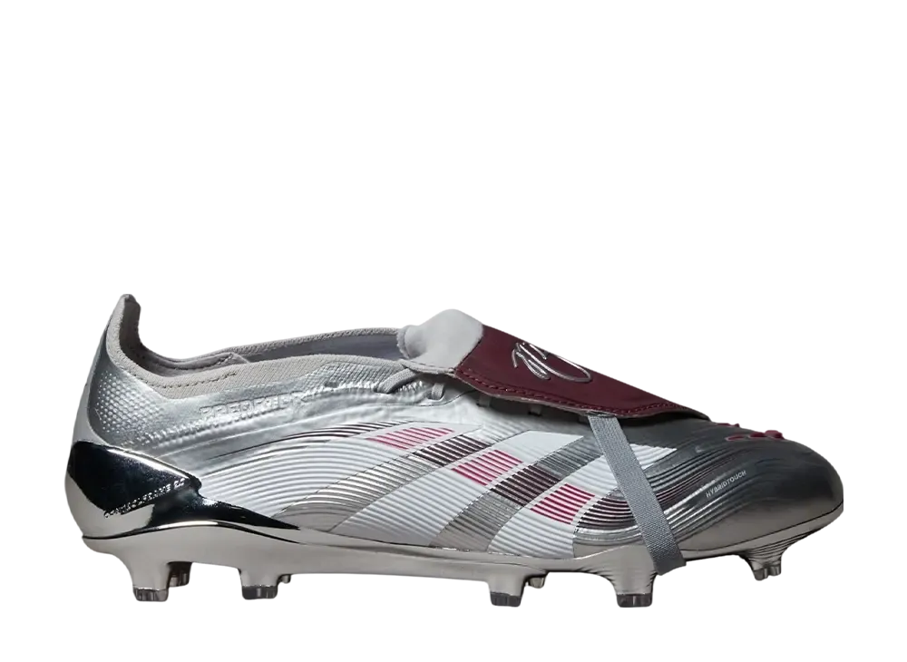 adidas Predator Elite JB Fold Over Tongue FG "Silver Metallic/Legacy Burgundy/Maroon"