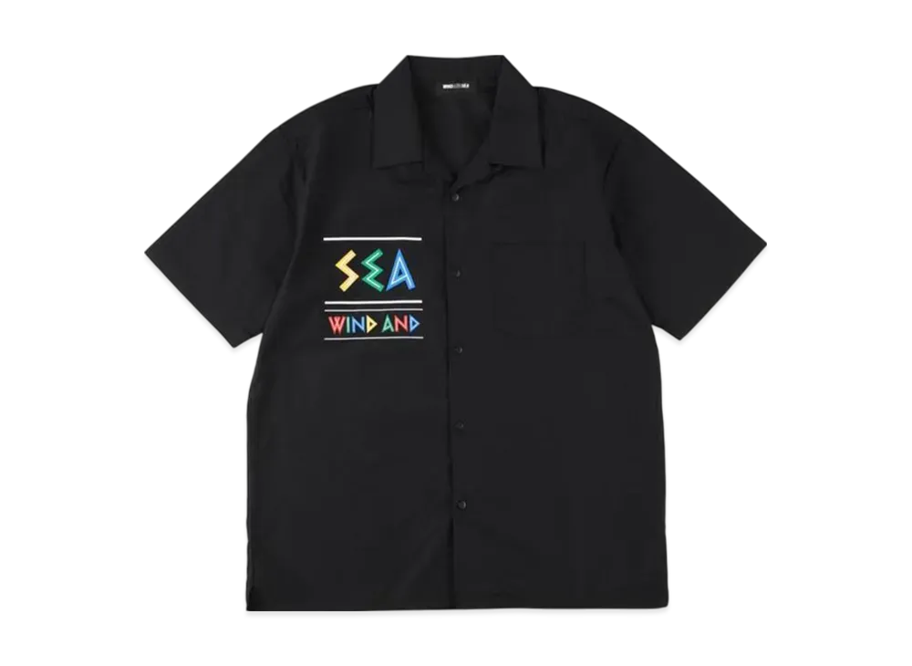 WIND AND SEA Zulu-Tongue S/S Open Collar Shirt "Black"