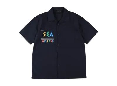 WIND AND SEA Zulu-Tongue S/S Open Collar Shirt "Navy"