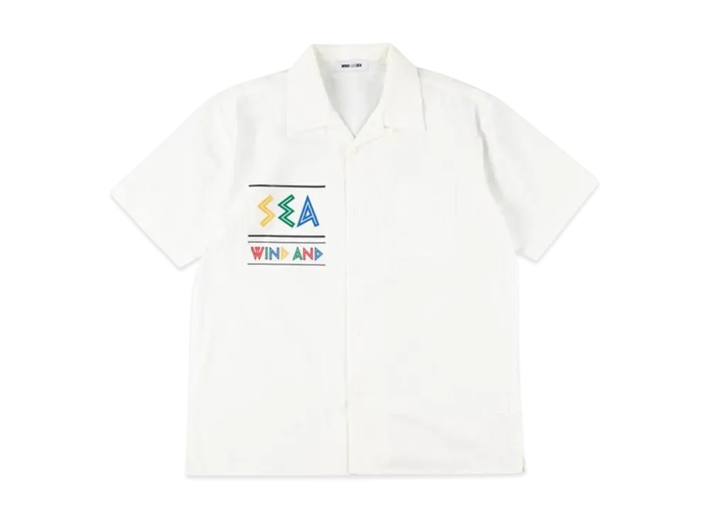 WIND AND SEA Zulu-Tongue S/S Open Collar Shirt "White"