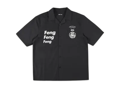 WIND AND SEA F-H-H Open Collar S/S Shirt "Black"