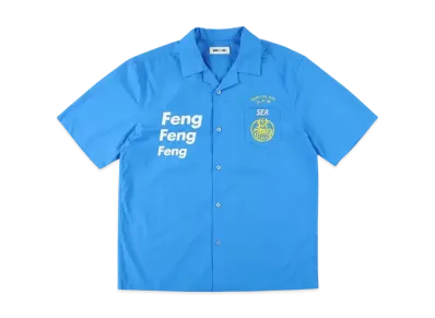 WIND AND SEA F-H-H Open Collar S/S Shirt "Blue"