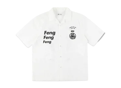 WIND AND SEA F-H-H Open Collar S/S Shirt "White"