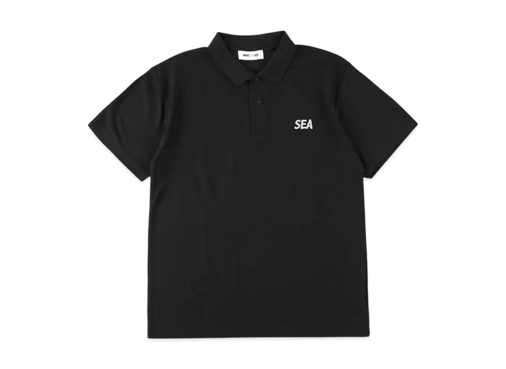 WIND AND SEA Sea Dry Kanoko Polo Shirt "Black"