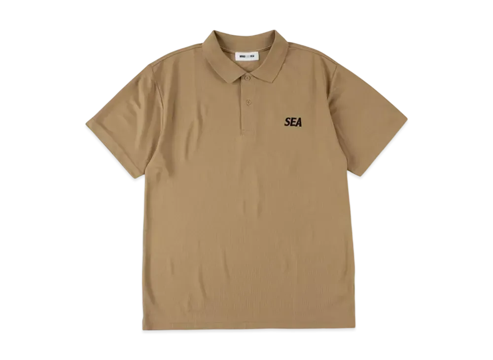WIND AND SEA Sea Dry Kanoko Polo Shirt "Beige"
