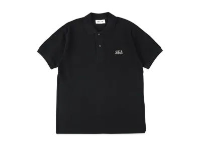 WIND AND SEA Sea CT Kanoko Polo Shirt Black