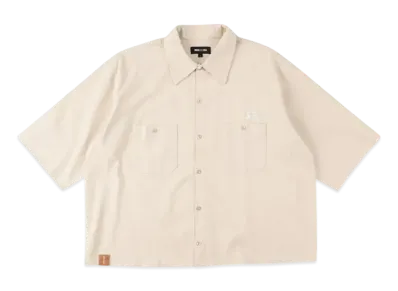 WIND AND SEA A32 H/S Cut-Off Work Shirt "Beige"