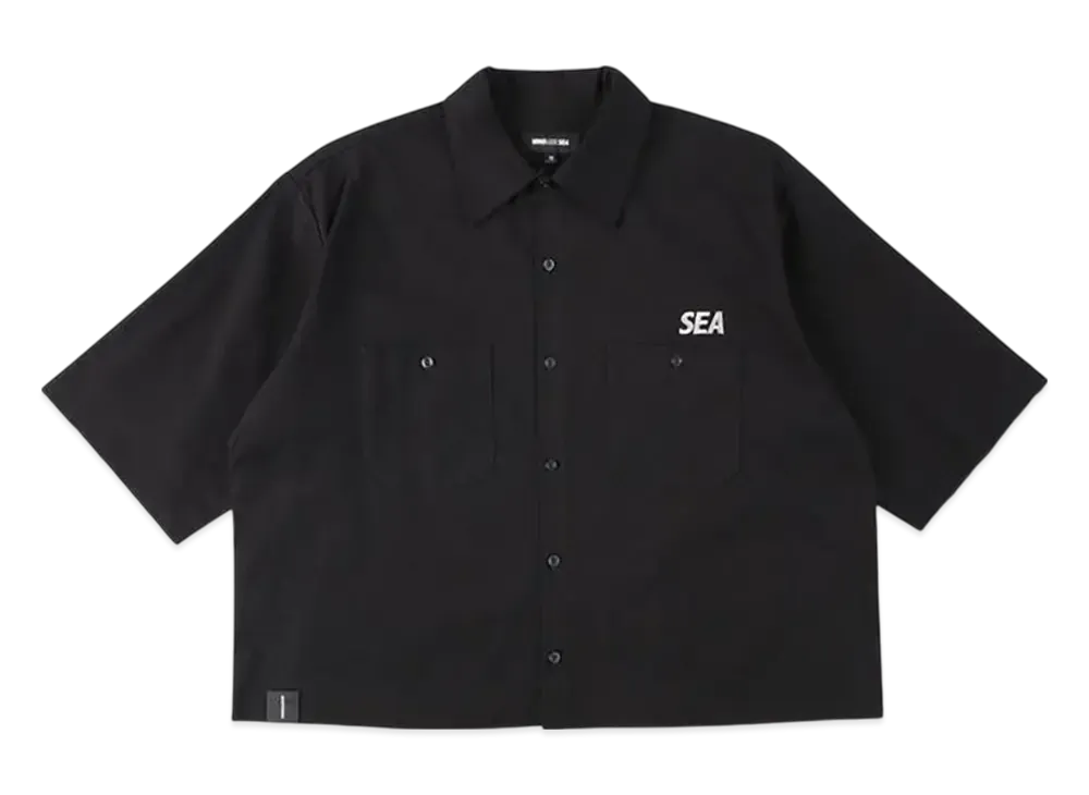 WIND AND SEA A32 H/S Cut-Off Work Shirt "Black"