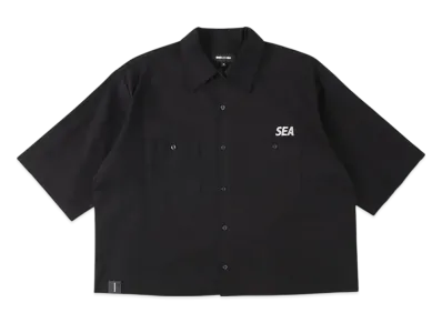 WIND AND SEA A32 H/S Cut-Off Work Shirt "Black"