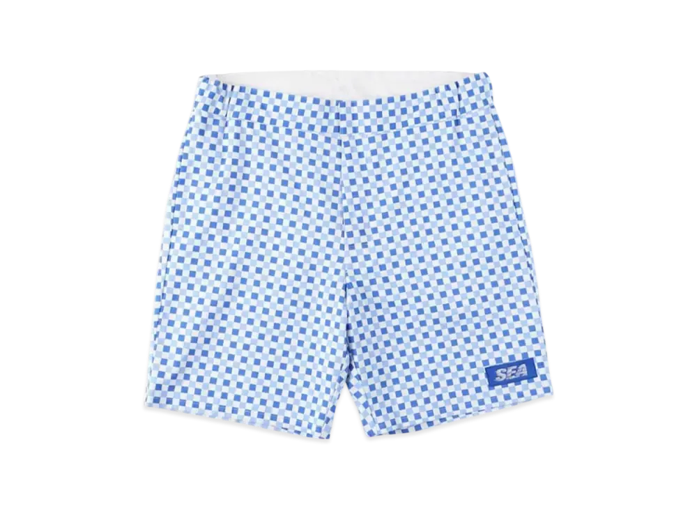 WIND AND SEA D.T.R.T Plaid Shorts "Sax-Plaid"