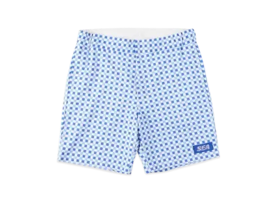 WIND AND SEA D.T.R.T Plaid Shorts "Sax-Plaid"