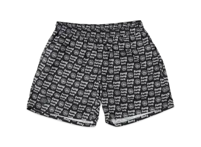 WIND AND SEA Feng-Pattern Beach Shorts "Black"
