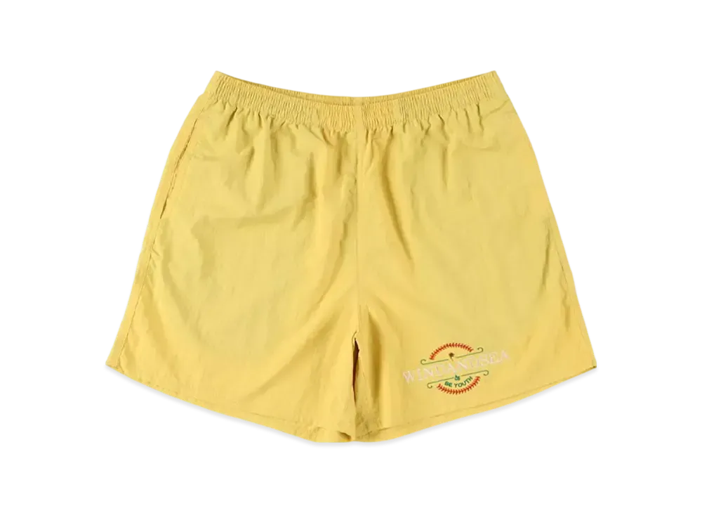 WIND AND SEA Be Youth Town Beach Shorts "Yellow"