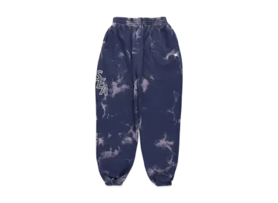SAINT MXXXXXX x WIND AND SEA S_E_A Bleached Sweat Pants "Navy Bleach"