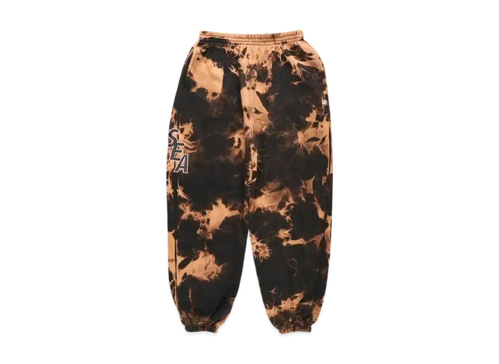 SAINT MXXXXXX x WIND AND SEA S_E_A Bleached Sweat Pants "Black Bleach"