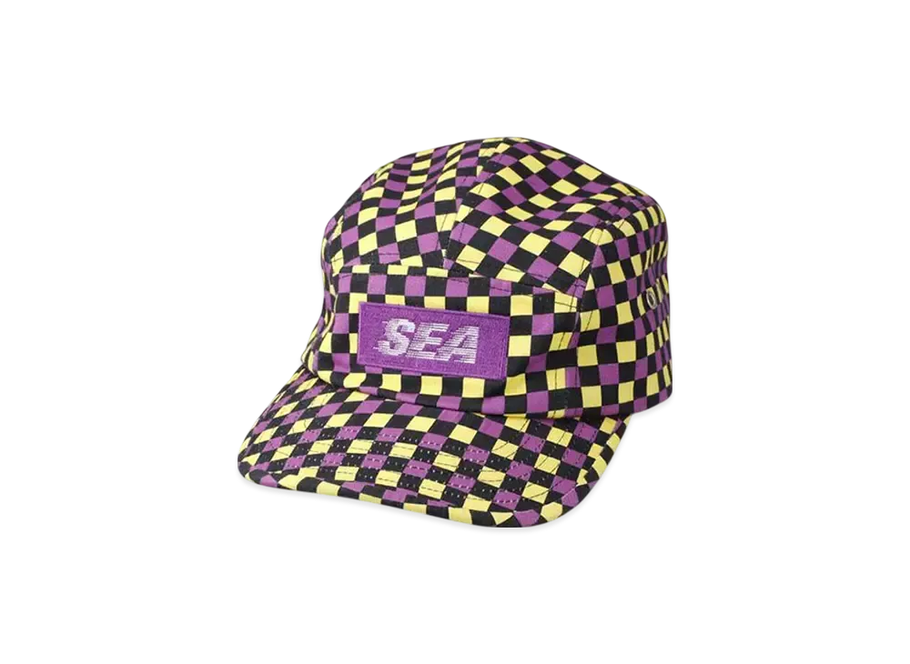 WIND AND SEA D.T.R.T Plaid Jet Cap "Purple-Plaid"