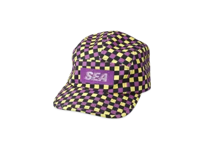 WIND AND SEA D.T.R.T Plaid Jet Cap "Purple-Plaid"