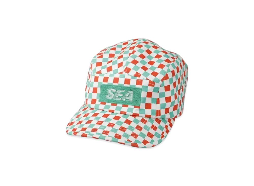 WIND AND SEA D.T.R.T Plaid Jet Cap "Nacho-Plaid"