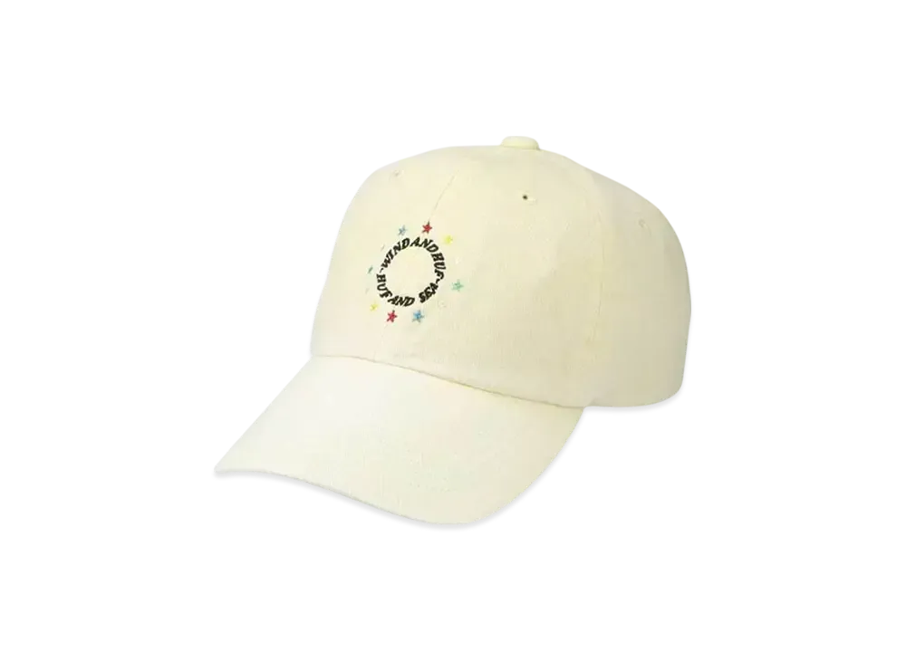 HUF x WIND AND SEA Pigment Wash 6 Panel Cap "Yellow"
