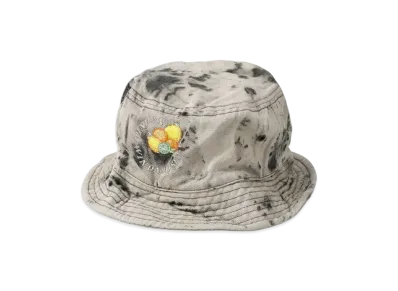 SAINT MXXXXXX x WIND AND SEA J.Fresh Circle Bleached Denim Bucket Hat "Black"