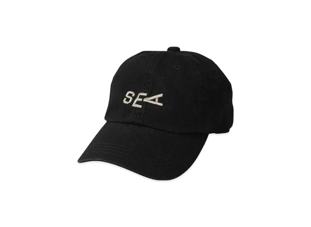 SAINT MXXXXXX x WIND AND SEA Slide Dad Cap "Black"