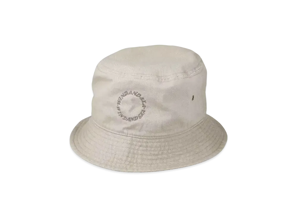 SAINT MXXXXXX x WIND AND SEA Circle Bucket Hat "Beige"