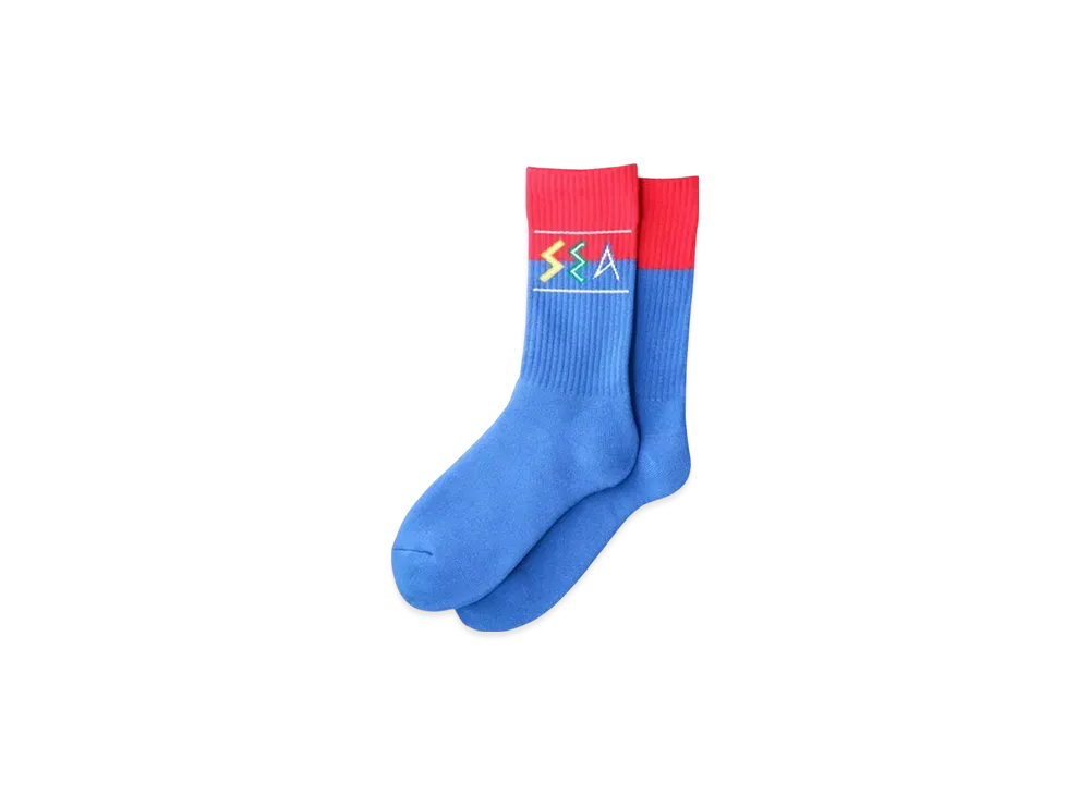 WIND AND SEA Zulu-Tongue Sox "Blue / Red"