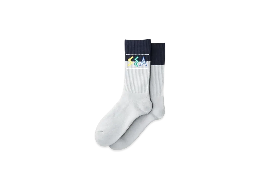 WIND AND SEA Zulu-Tongue Sox "Gray / Navy"