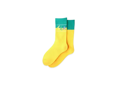 WIND AND SEA Zulu-Tongue Sox "Yellow / Green"