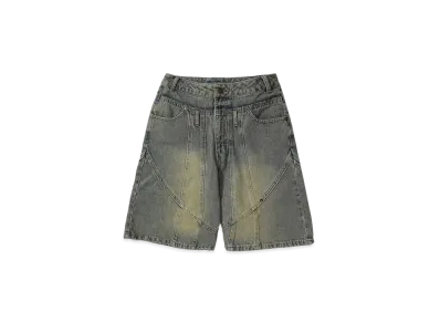 HTH Switched denim shorts "LIGHT BLUE"